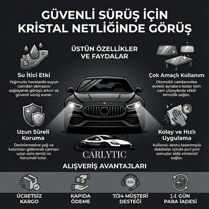 CARLYTIC | Kristal Netlik Cam Temizleyici